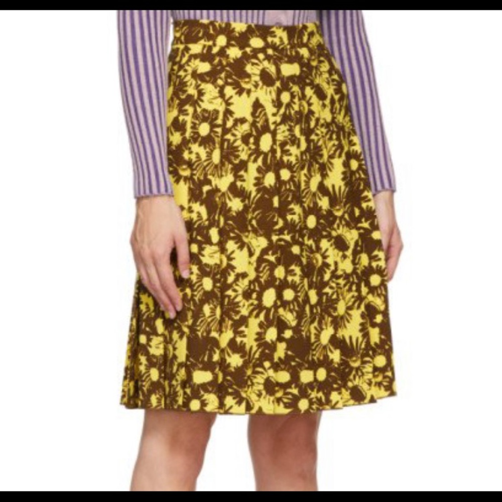Heaven by Marc Jacobs Techno Floral Pleated Skirt
